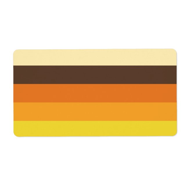 les années 70 Motif de couleurs triées rétro (Devant)