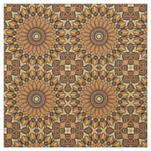 les années 70 Tissu d'impression de tournesol