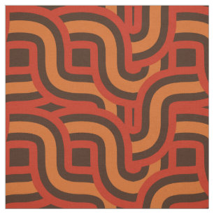 les années 70 tissu motif rétro tissé couleur vint