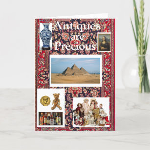 Les antiquités sont une précieuse carte d'annivers