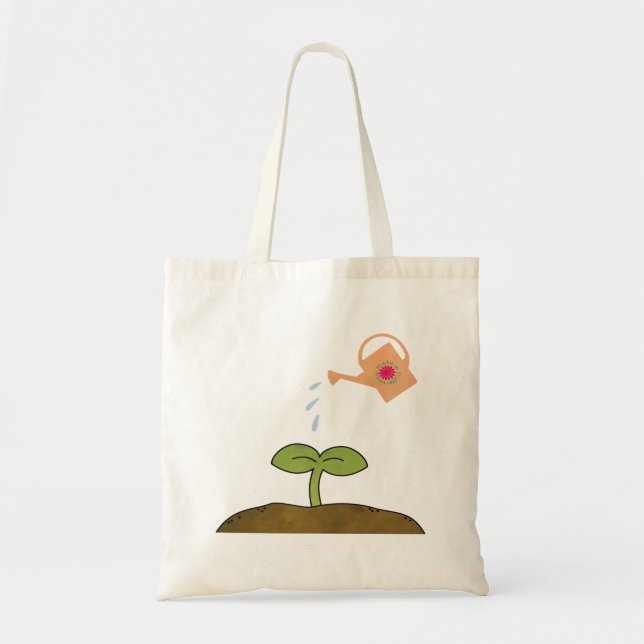Les arbres d'usine de jour de la terre font un sac (Devant)