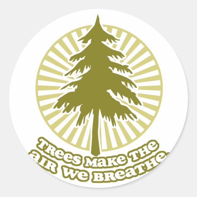 Les arbres font un sticker à air (Devant)
