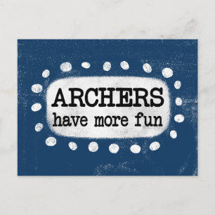 Les Archers Ont Plus De Carte Postale Amusante
