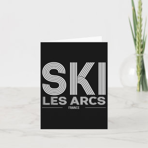 Les Arcs Ski Resort France Alps French Skiing Souv Card