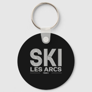 Les Arcs Ski Resort France Alps French Skiing Souv Keychain