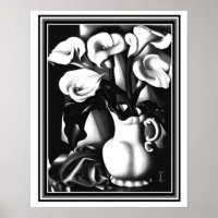 "Les Arums" Art Déco Imprimer Tamara de Lampicka