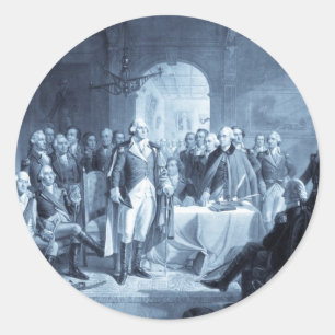 Les autocollants de George Washington et de ses gé