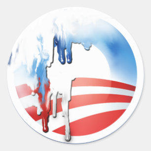 Les autocollants de la fusion d'Obama