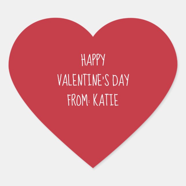 Les autocollants de la Saint Valentin pour les val (Devant)