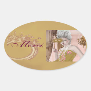 Les autocollants de Merci voulez-vous c'est de