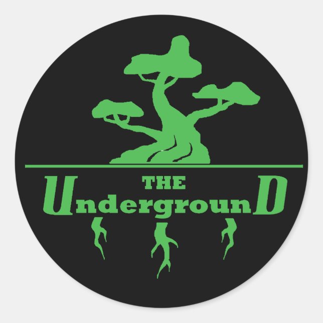 Les autocollants du logo Underground Vaping Shop (Devant)