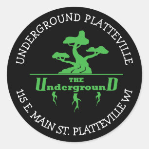 Les autocollants du logo Underground Vaping Shop