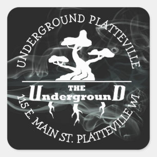 Les autocollants du logo Underground Vaping Shop