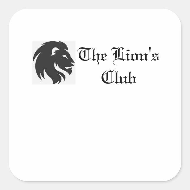 Les autocollants Lion's Club 6 7,5 cm (Devant)
