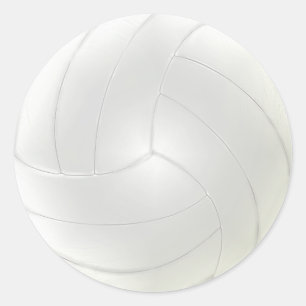Les autocollants vides de volleyball à la main