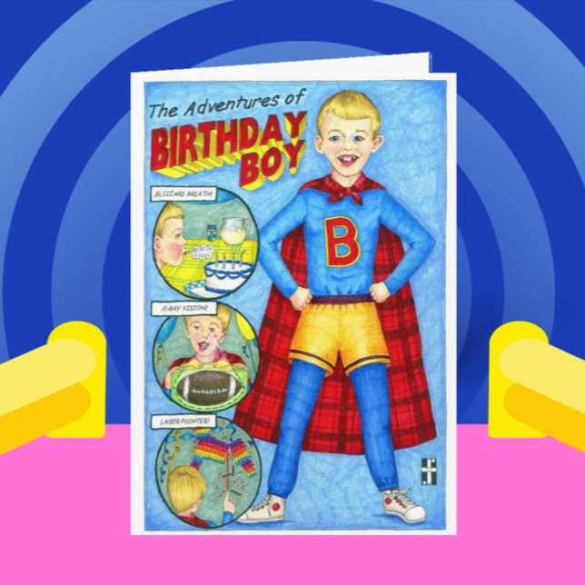 Les aventures de la carte de garçon d'anniversaire (Créateur téléchargé)