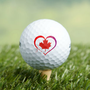 Les balles de golf de la fête du Canada