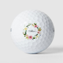 Les balles de golf florales