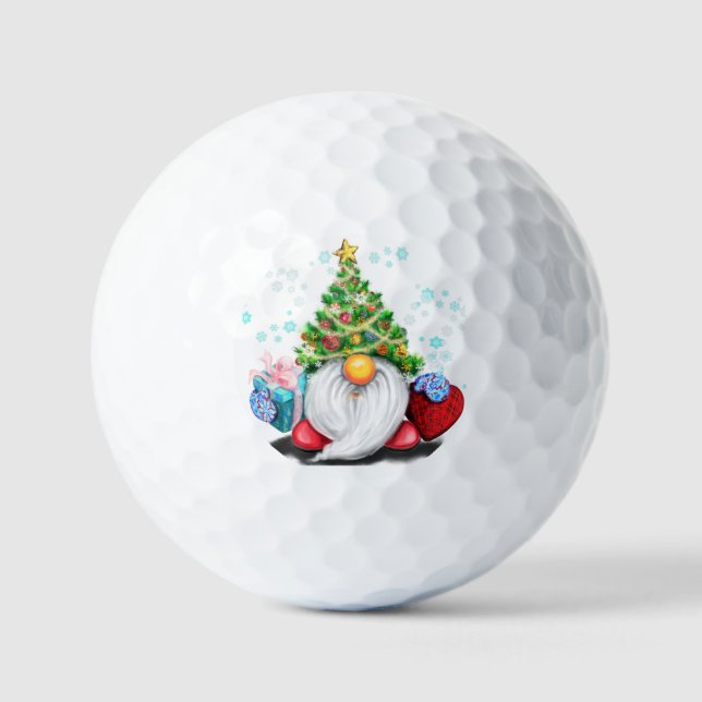 Les balles de golf Gnome de Noël (Recto)