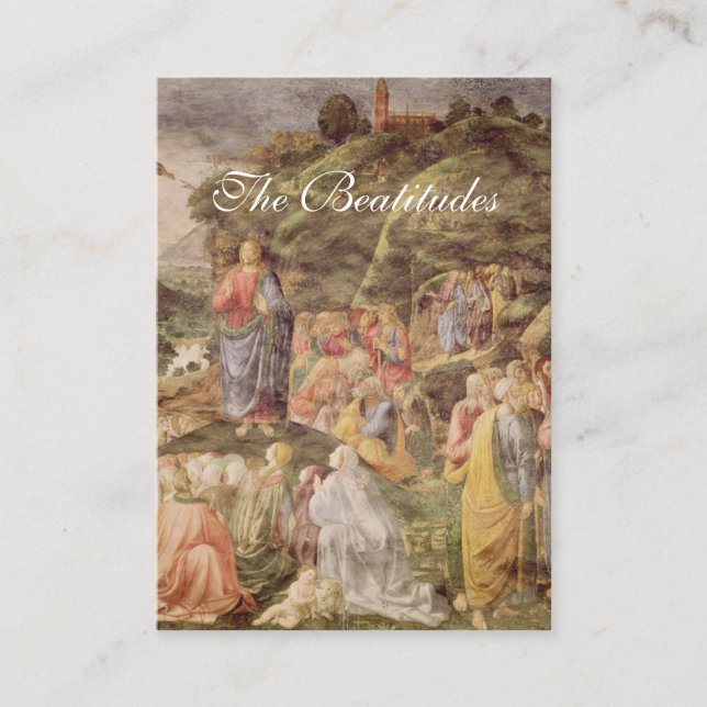 Les Béatitudes - Carte de prière (Appartement) (Devant)