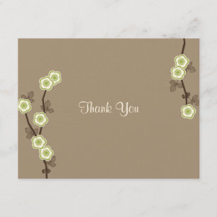 Les Beaux Fleurs Cartes de remerciements
