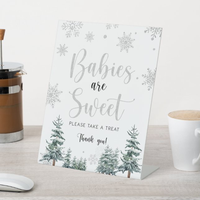 Les bébés sont doux, argent signe baby shower d'hi (In SItu)