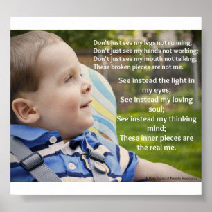 Les besoins très spéciaux me voient affiche