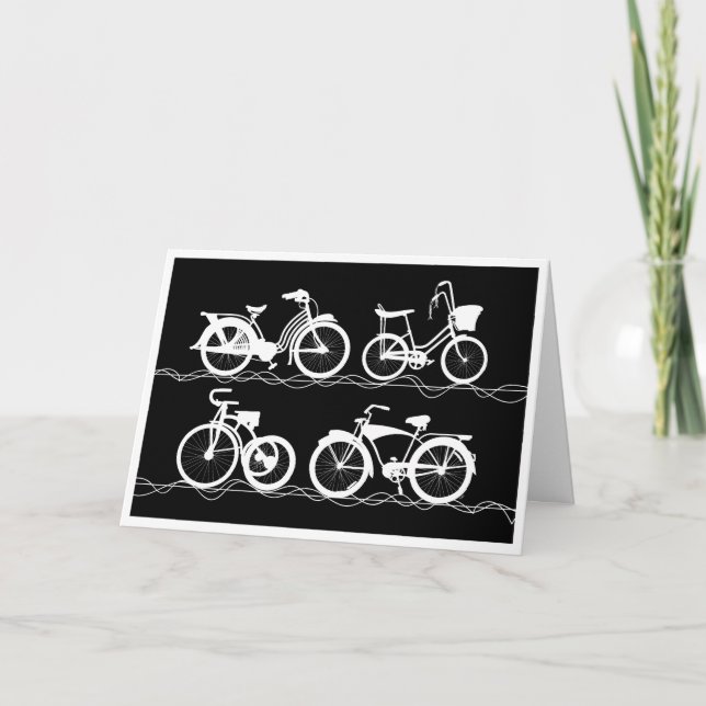 Les Bicyclettes White Card (Front)