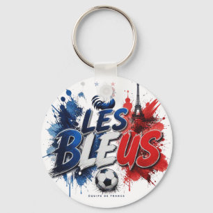 Les Bleus - French national team nickname Keychain