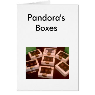 Les boîtes de Pandore