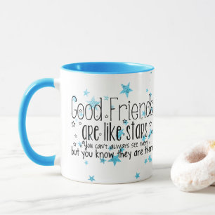 Les bons amis mignons sont comme la tasse