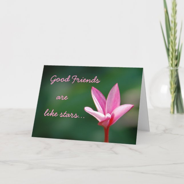 Les bons amis sont comme la carte Stars (Devant)