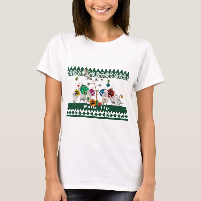 Les boules lèvent le T-shirt (Devant)