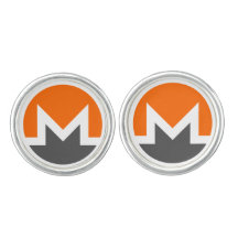 Les boutons de manchette de Monero, argentent