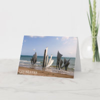 Les Braves Memorial, Normandy, France - card