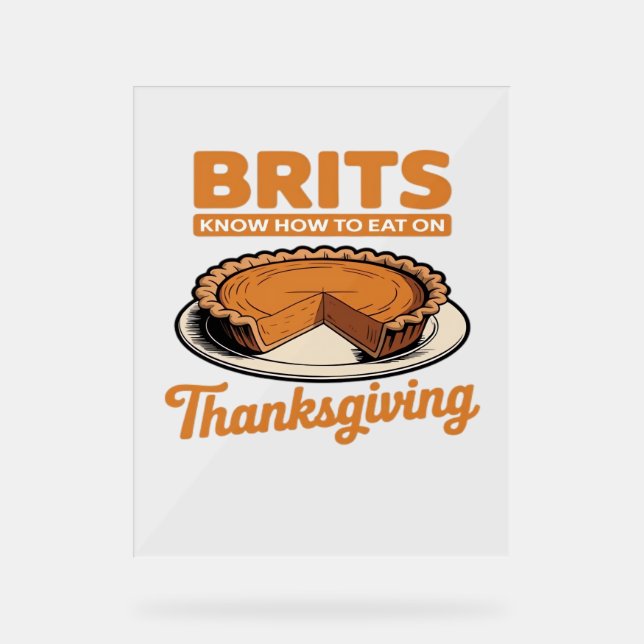 Les Brits savent comment manger sur Thanksgiving T (Recto)