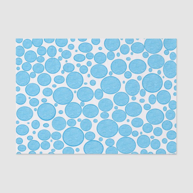 Les bulles bleues ont éclairé le papier de soie de (Recto)