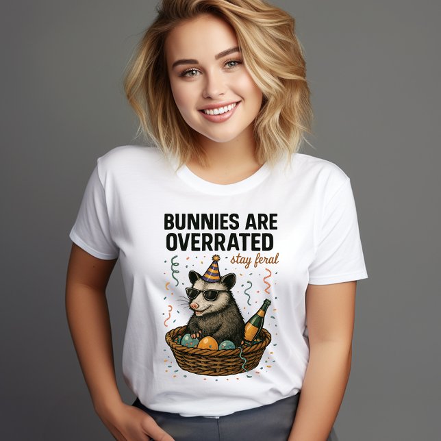Les Bunnies Sont Surévalués Séjour Feral T-Shirt (Créateur téléchargé)