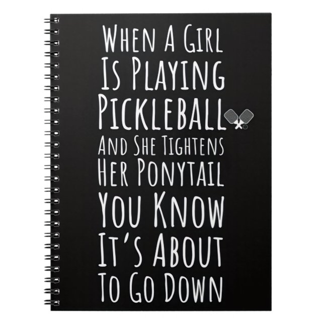 Les cadeaux de Pickleball pour elle : Carnet amusa (Devant)