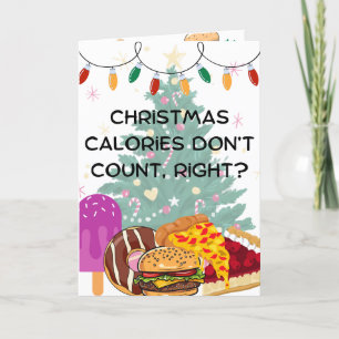 Les calories de Noël ne comptent pas : Carte de va