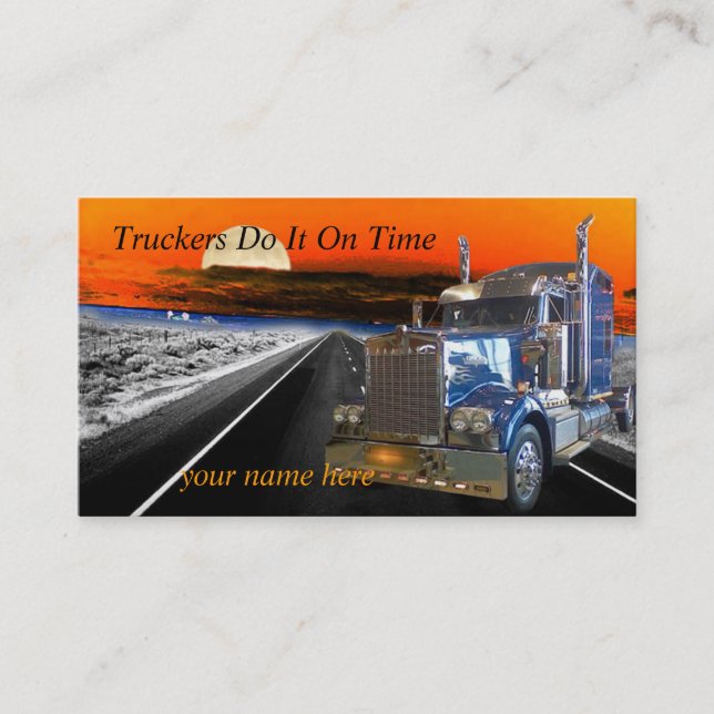 Les camionneurs le font à l'heure font une carte (Devant)