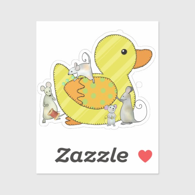 Les canards coulent des autocollants (Feuille)