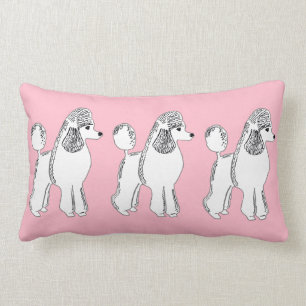 Les caniches blancs rougissent coussin lombaire
