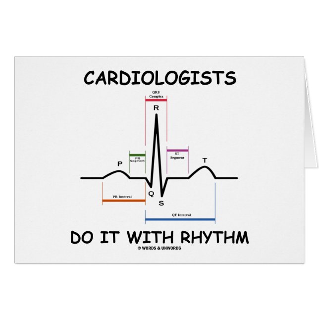 Les cardiologues le font avec le rythme (ECG/EKG) (Devant horizontal)