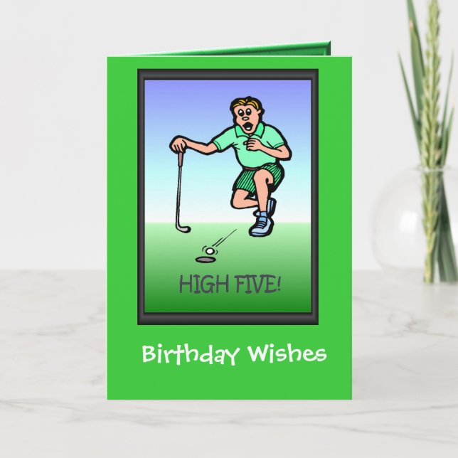 Les cartes d'anniversaire de golf, ça n'est plus l (Devant)