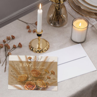 Les Cartes de réponse de mariage pour La Chaleur d