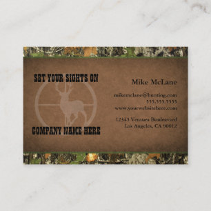 Les Cartes de visite camo de Hunter