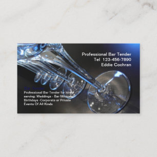 Les cartes de visite les plus frais de barman