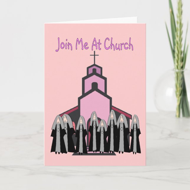 Les cartes de voeux catholiques de nonnes "me (Devant)