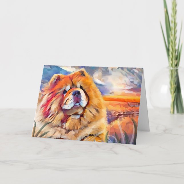 Les cartes GOLDEN GIRL Chow Art (Devant)